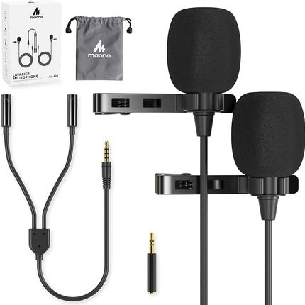 Micrófono Lavalier Maono AU-402L | 3.5mm TRRS | Omnidireccional | 2m | Clip Metálico
