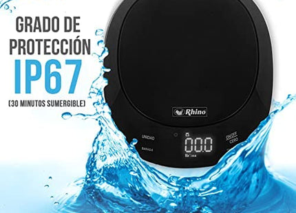 Rhino BARAG-5 Báscula de Cocina Contra Agua 5 kg 1 g
