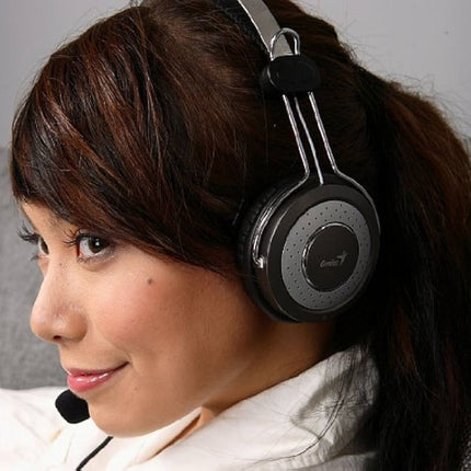 Headset Genius HS-04SU | 3.5mm | Micrófono con Cancelación de Ruido | Control de Volumen