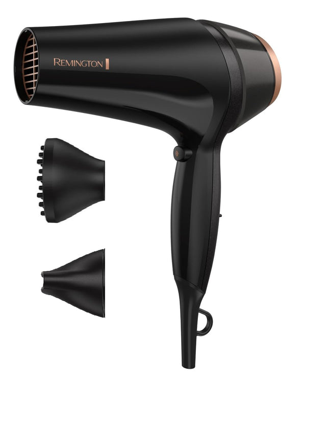 Secador de Cabello Remington Almond Radiance™ D12AA-110F de 1900 W con Difusor y Concentrador