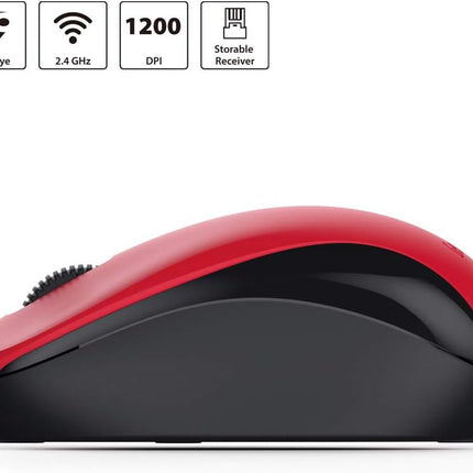 Mouse Genius RS2 NX-7000 | Inalámbrico con Receptor USB | 1200 DPI | Compacto