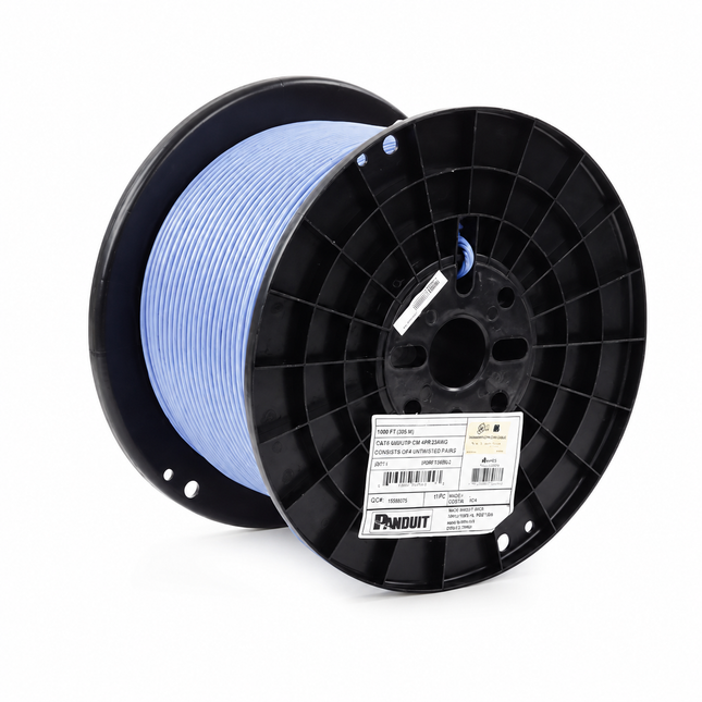 Panduit TX6A™ PUR6AV04BU-G Cable Cat 6A U/UTP de 23 AWG CMR, Azul