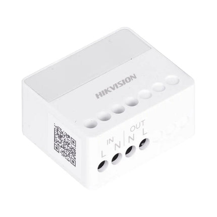 Módulo de Relé Inalámbrico Hikvision DS-PM1-O1H-WB | 433MHz | Bidireccional | AES-128