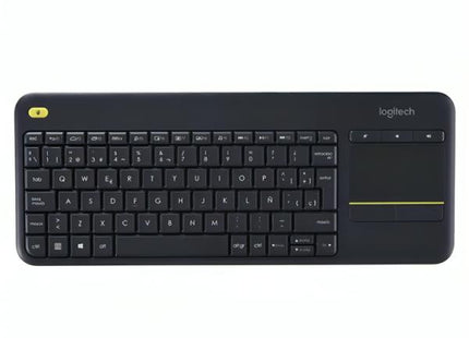 Teclado Inalámbrico Logitech K400 Plus | 70% | Touchpad Integrado | Español | 2.4 GHz | Negro
