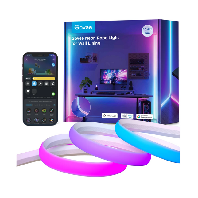 Luces Govee H6641 Neon Rope Light, 5 Metros