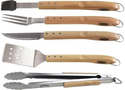 JIMBEAN set de utensilios para parrilla 5 piezas JB0149, vista frontal del conjunto completo