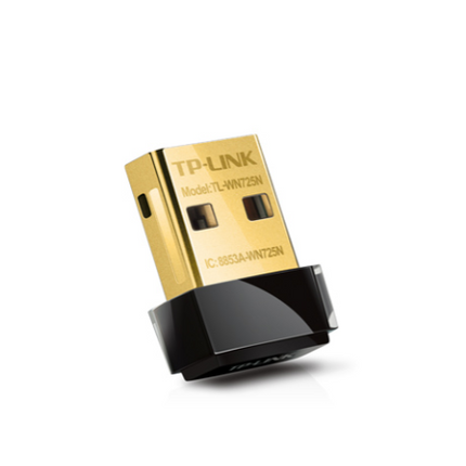 Adaptador USB Nano inalámbrico TP-Link TL-WN725N | USB 2.0 | 150 Mbps | 2.4 GHz | Mini Size