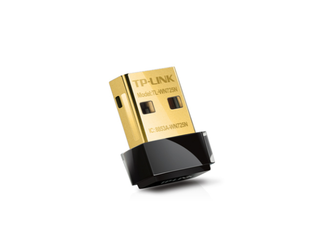 Adaptador USB Nano inalámbrico TP-Link TL-WN725N | USB 2.0 | 150 Mbps | 2.4 GHz | Mini Size