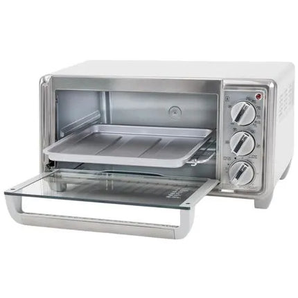 Horno Tostador Black+Decker TO4130‑1SDLA | 30 L (4 rebanadas) | 1150 W | 5 Funciones | Convección Natural Eventoast™ | Inox