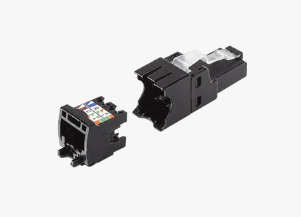 Panduit TX6A™ FP6X88MTG Plug RJ45 UTP Categoría 6A de Terminación en Campo 22-26 AWG Negro