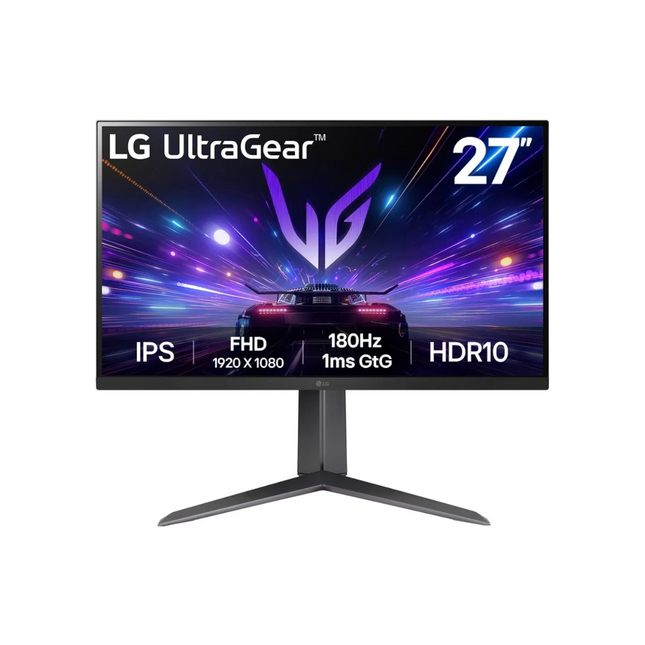 MONITOR 27'' GAMING LG ULTRAGEAR FHD IPS 1920 x1080 180Hz 1MS NEGRO 27GS65F-B
