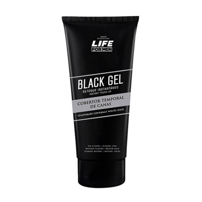 Gel Cobertura Canas Temporal Placent Life | 80ml | Color instantáneo para disimular raíces y canas al instante