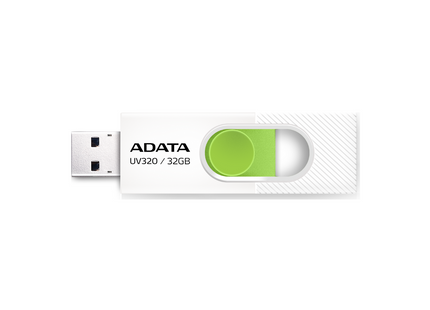Memoria USB ADATA | 32GB | USB 3.2 | Blanco/Verde | AUV320-32G-RWHGN