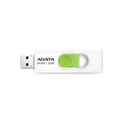 Memoria USB ADATA | 32GB | USB 3.2 | Blanco/Verde | AUV320-32G-RWHGN