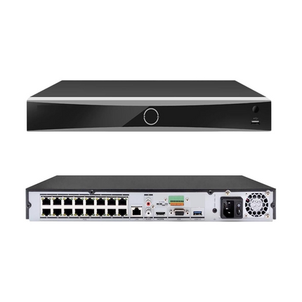 NVR Hikvision DS-7616NXI-K2/16P(STD) | 16CH PoE | 4K | H.265+ | AcuSense | 1U | HDMI | 2 SATA