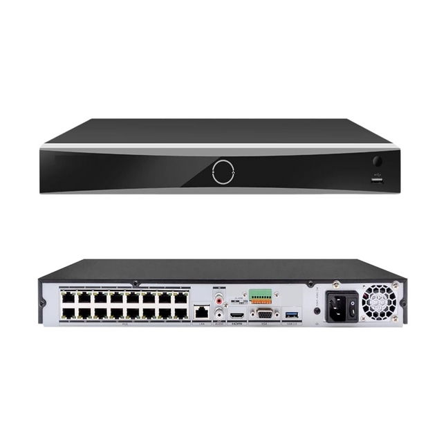 NVR Hikvision DS-7616NXI-K2/16P(STD) | 16CH PoE | 4K | H.265+ | AcuSense | 1U | HDMI | 2 SATA