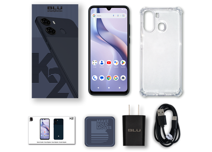 Blu Celular 6.88" HD+ 64GB Negro, K2