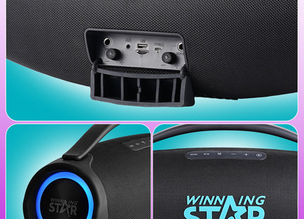 Winning Star Parlante RGB Bluetooth 80W, ST-8102
