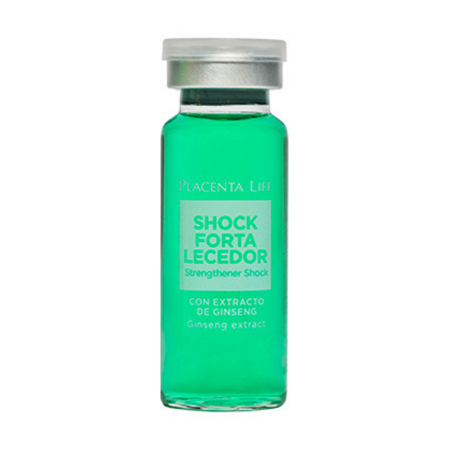 Ampolla Shock Fortalecedora Capilar 15ml Placent Life | Para fortalecer el cabello débil y reducir la caída