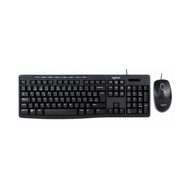 Teclado y Mouse Logitech Multimedia MK200 | Inalámbrico | Español