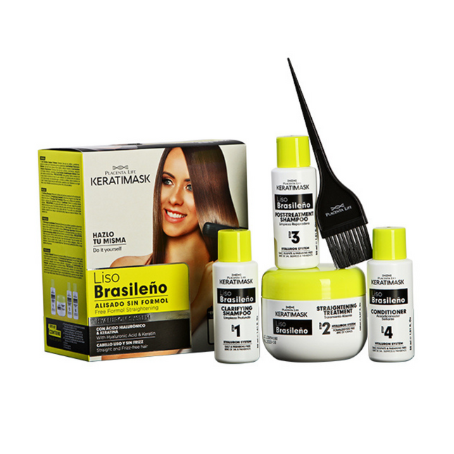 Keratimask Alisado Brasileño Sin Formol Kit Placent Life | Para alisar y nutrir profundamente tu cabello sin maltratarlo