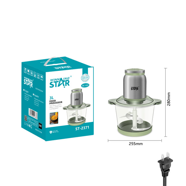 Procesador de alimentos Winning Star ST-2371 300W vista frontal completa
