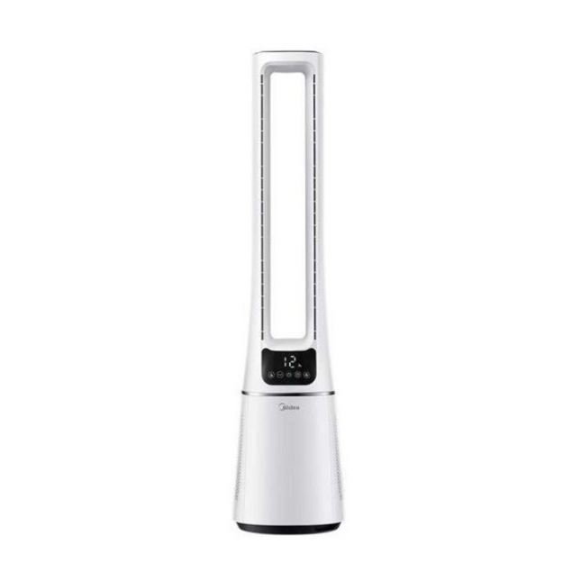 Ventilador Midea MBF1800PC‑CA | Torre 42″ | Bladeless | Oscilación 3 niveles | Blanco