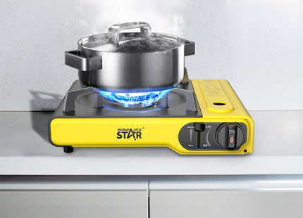 Winning Star Cocina de Gas Portátil 2900W Amarilla, ST-5658