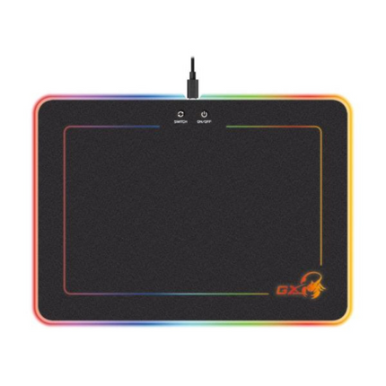 Mouse Pad Gamer Genius GX-Pad 600H RGB | 350x250mm | Superficie Rígida | Iluminación RGB | USB