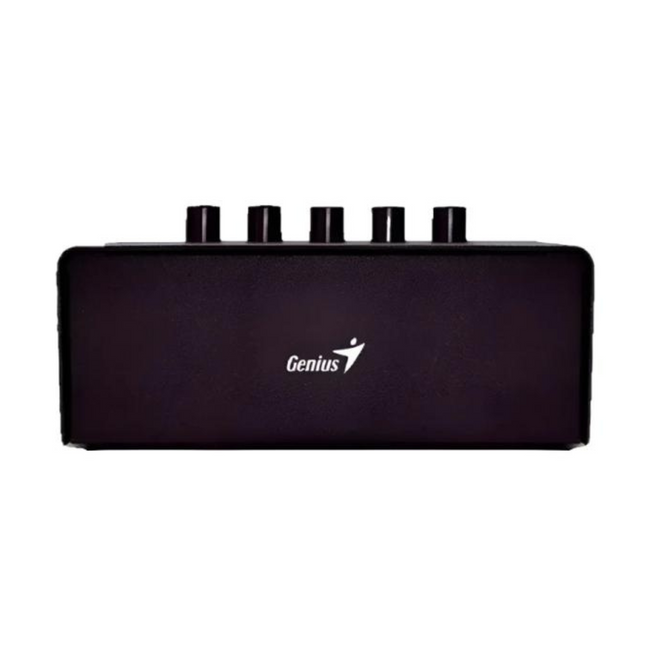 Caja de Conmutación Stereo Genius Sound Card | Entrada y Salida 3.5mm | Control de Volumen | USB