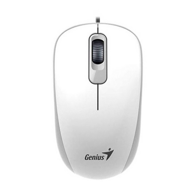 Mouse Genius RS2 DX-110 alámbrico con cable USB vista frontal