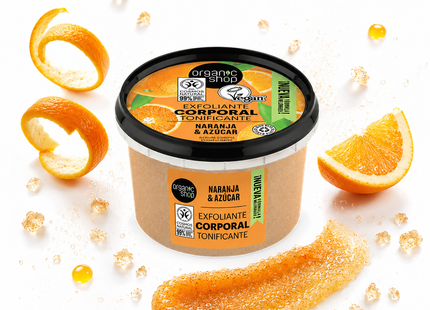 Organic Shop Exfoliante corporal tonificante naranja 250ml