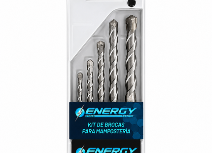 Energy Kit 5 Brocas para Mampostería, BM 5 K