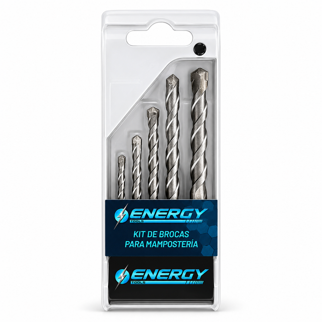 Energy Kit 5 Brocas para Mampostería, BM 5 K