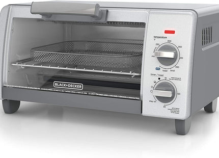 Horno Tostador con Freidora de Aire Black+Decker TO1785SG‑LA | 9″ (4 rebanadas) | 1150 W | 5 Funciones | Convección EvenToast™