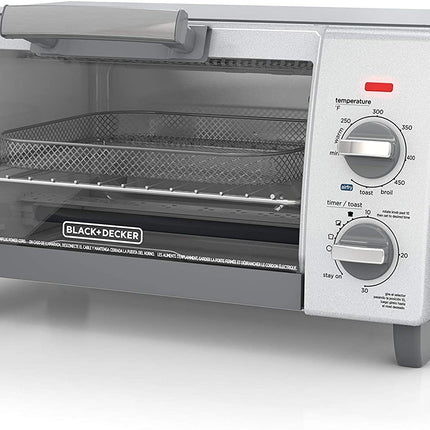 Horno Tostador con Freidora de Aire Black+Decker TO1785SG‑LA | 9″ (4 rebanadas) | 1150 W | 5 Funciones | Convección EvenToast™