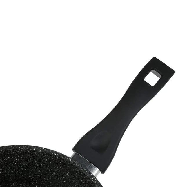 Olla 20 cm Westinghouse WCSP0009020MBB | Con tapa | Acabado mármol negro | Antiadherente