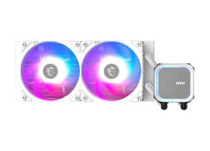 Enfriamiento líquido MSI MAG CoreLiquid A13 240 White con radiador y ventiladores RGB