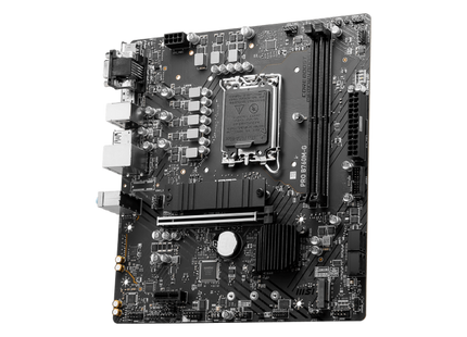 Detalle del socket LGA 1700 y slots DDR5 de la MSI PRO B760M-G