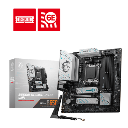 Tarjeta Madre MSI B650M GAMING PLUS WIFI | AM5 | mATX | DDR5