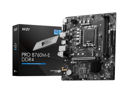 Capacitores y circuitos integrados motherboard MSI PRO B760M-E