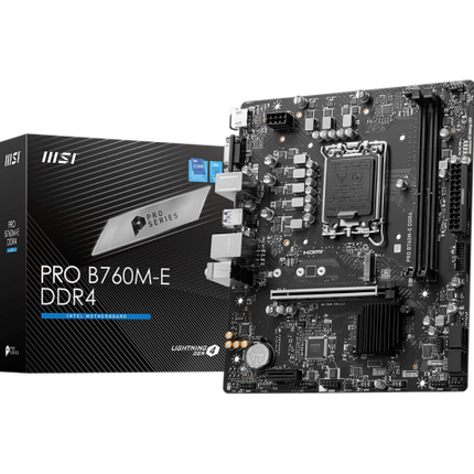 Tarjeta Madre MSI PRO B760M-E | LGA 1700 | mATX | DDR4