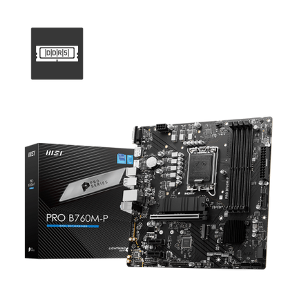 Tarjeta Madre MSI PRO B760M-P LGA 1700 | mATX | DDR5 | LGA 1700