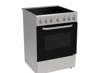 GRS 24VMS Cocina Eléctrica Vitrocerámica de 24" con 4 Discos y Horno Gris