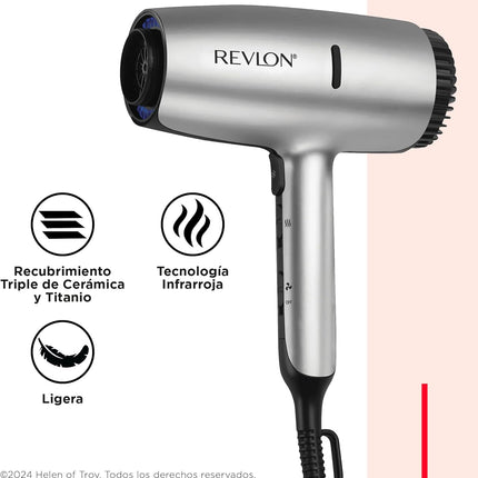 Secadora Dry Max 1875W Revlon | Para un secado rápido con menos frizz y más control en tu cabello