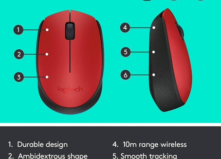 Mouse Logitech M170 en mano demostrando agarre ergonómico cómodo