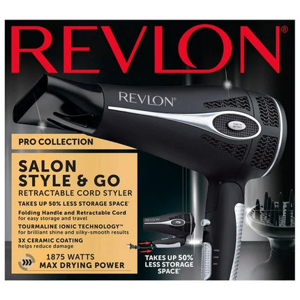Secador con Iones Revlon RVDR5221 | Para un secado rápido y cabello suave sin frizz