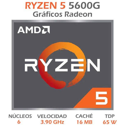 Procesador AMD Ryzen 5 5600G | 5ª Gen | 3.9 GHz | AM4