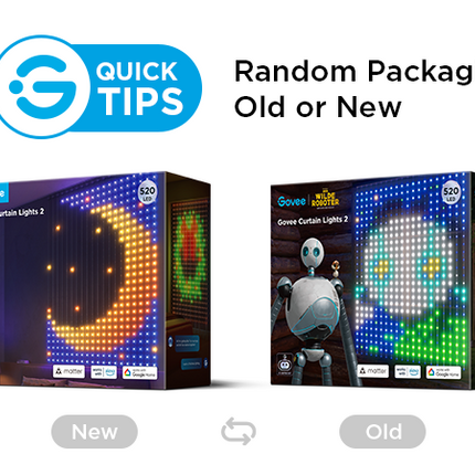 Cortina de Luces Govee H70B3 Curtain Lights 2 | 1.5m x 2m | RGBIC | Bluetooth y WiFi | H70B31A1