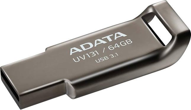 Memoria USB ADATA AUV131 | 64GB | USB 3.0 | Gris + Rojo | AUV131-64G-RGY